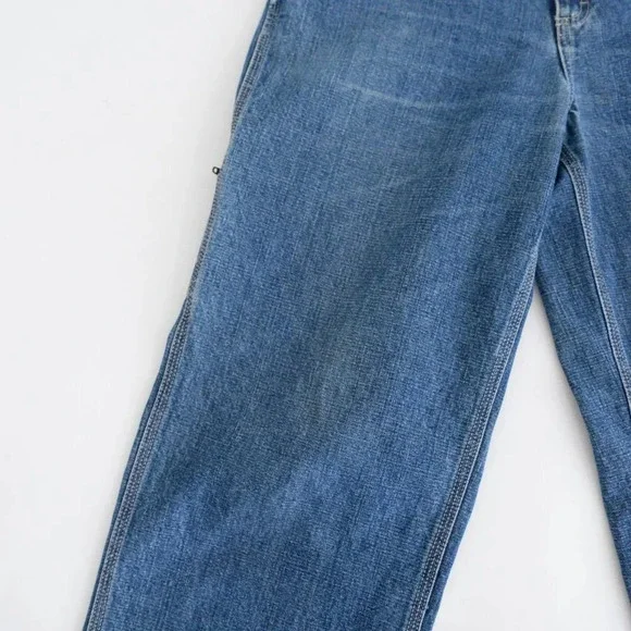 Vintage 91' Nevada Dungaree Carhartt Style Blue  Denim Jeans Size 30x32 - Picture 9 of 15